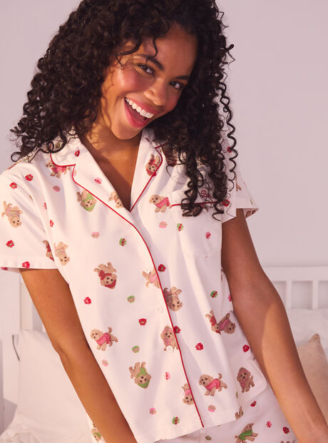 Cockapoo pyjama shorties in a bag