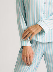 Stripe satin pyjama set