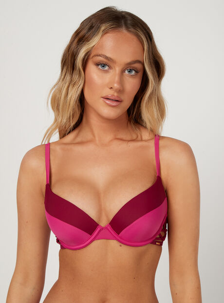 Mykonos strap side plunge bikini top