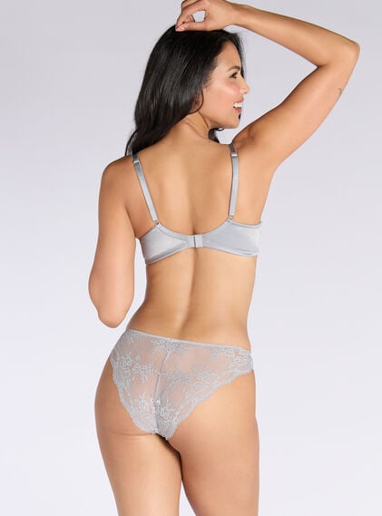 Claudia sheer lace balconette bra