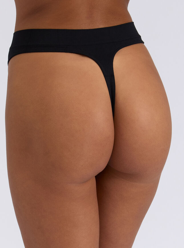 3 pack high leg seamfree thongs