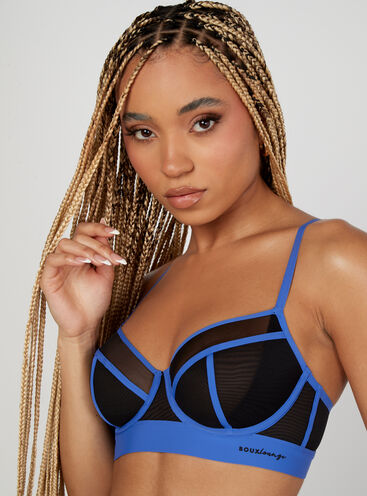 Boux lounge contrast balconette bra