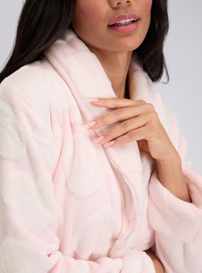 Heart long dressing gown