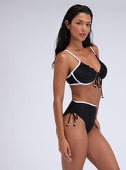 Ibiza piped plunge bikini top