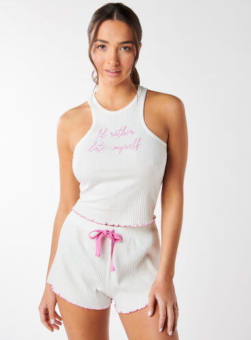 Rather date myself cotton short pyjama set