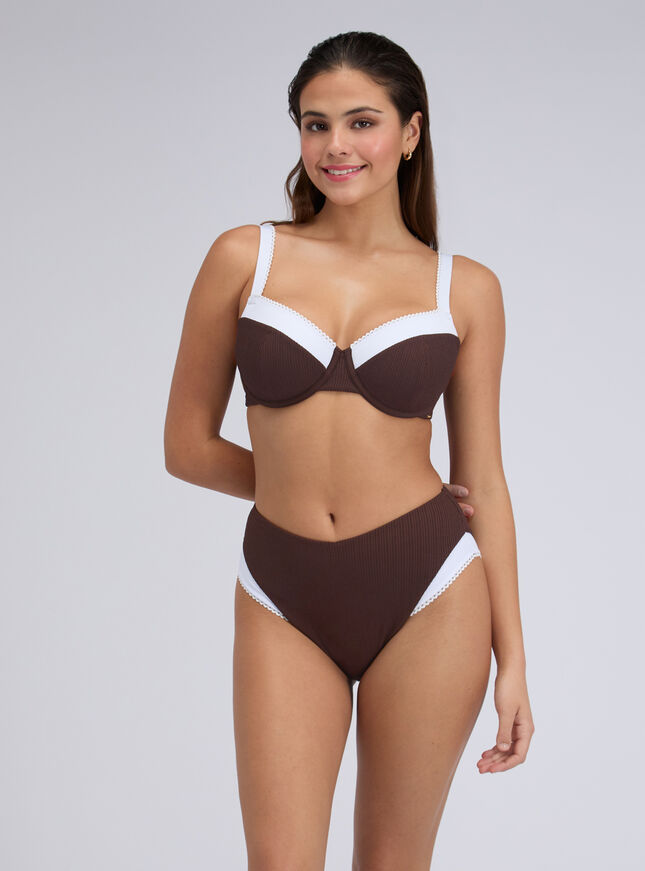 Rivoli picot balconette bikini top