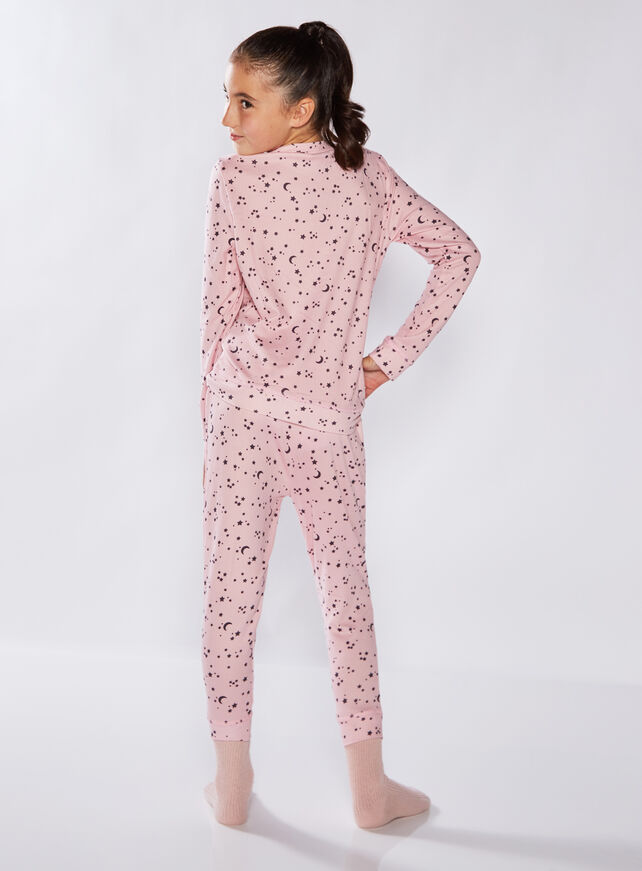 Mini Night sky print twosie pyjamas