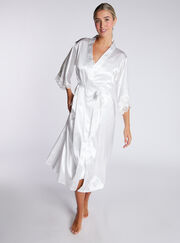 Amelia satin midi robe