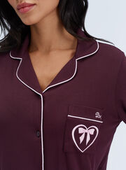 Piping modal long pyjama set