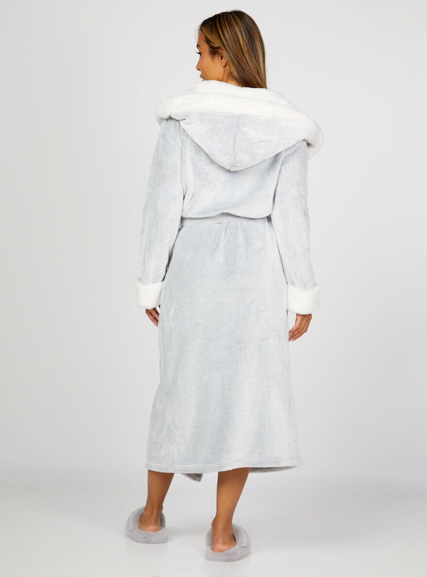 Yours Faux Fur Dressing Gown  Debenhams
