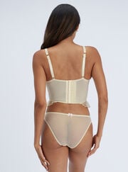 Estelle sheer embroidered balconette basque