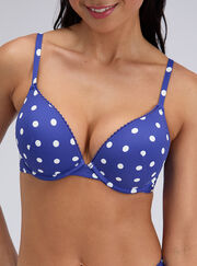 Hydra super push up plunge bikini top