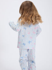 Kids' butterfly fleece pyjamas in a bag