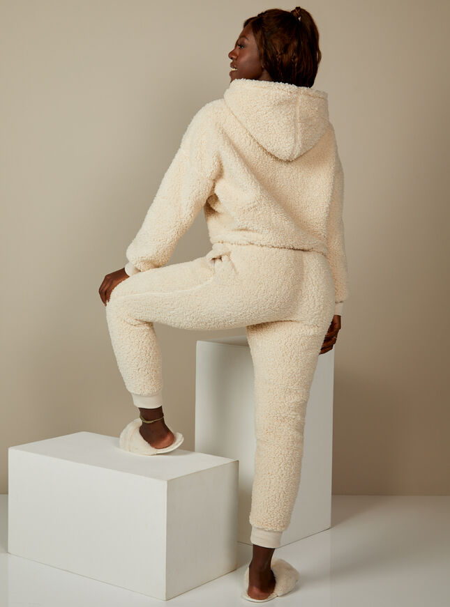 Borg hoodie and joggers set