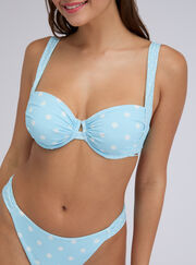 Soneva polka dot balconette bikini top