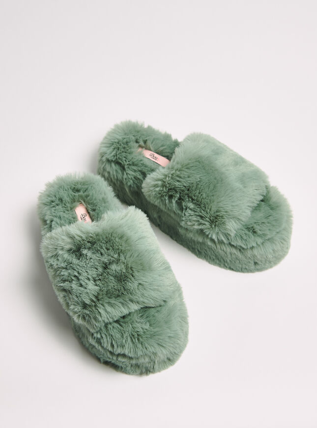 Platform slider slippers