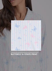 Wild butterfly fleece pyjamas in a bag