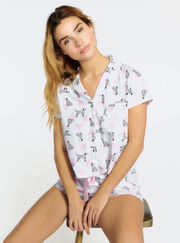 Dalmatian cotton short pyjama set