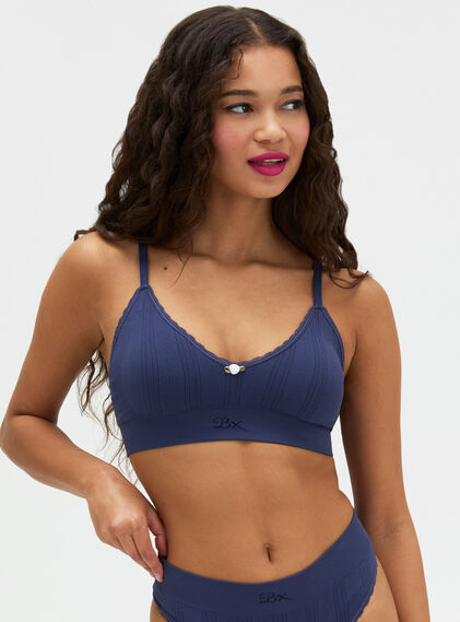Pointelle seamless bralette