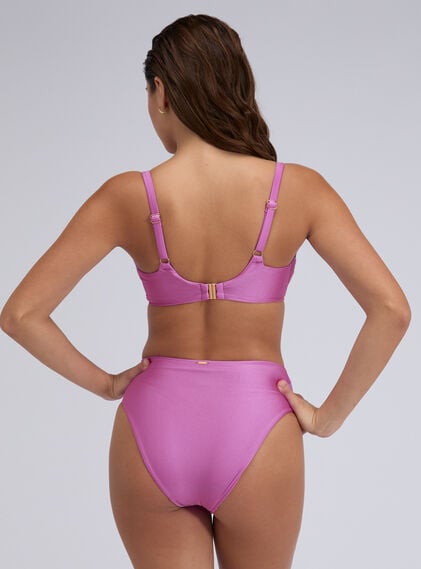 Ibiza lace up plunge bikini top