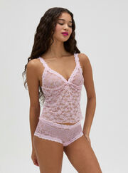 Floral lace short pyjama set