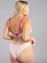 Poppy embroidery balconette bra