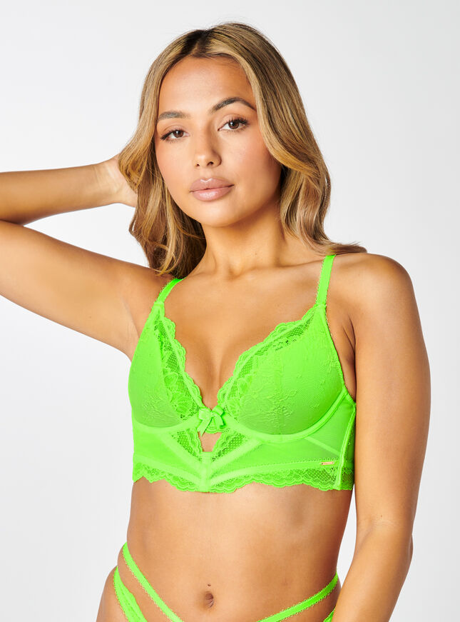 Orlah longline bra, Neon Green