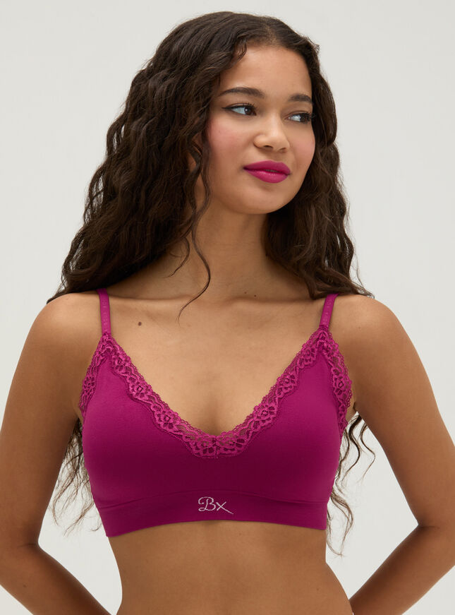 2 pack lace plunge seamless bralettes