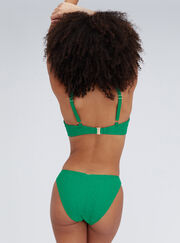Jamaica broderie plunge bikini top
