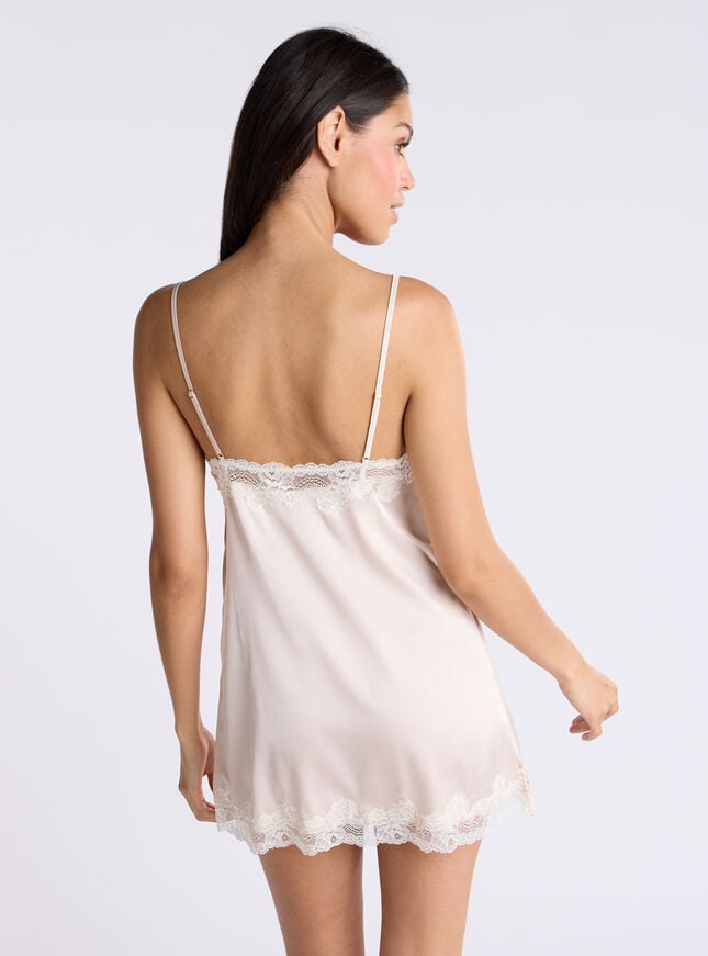 Etta satin & lace chemise
