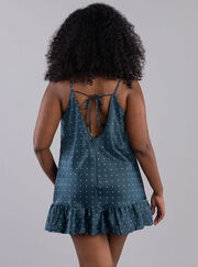 Mini spot frill chemise