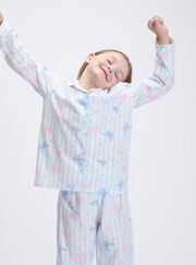 Kids' butterfly fleece pyjamas in a bag