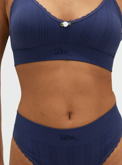 Pointelle seamless bralette