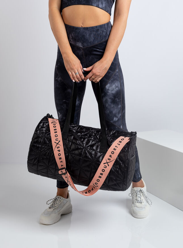 Boux Sport black high shine duffle bag