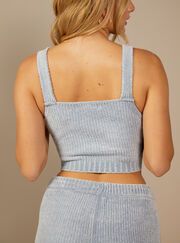 Chenille crop top