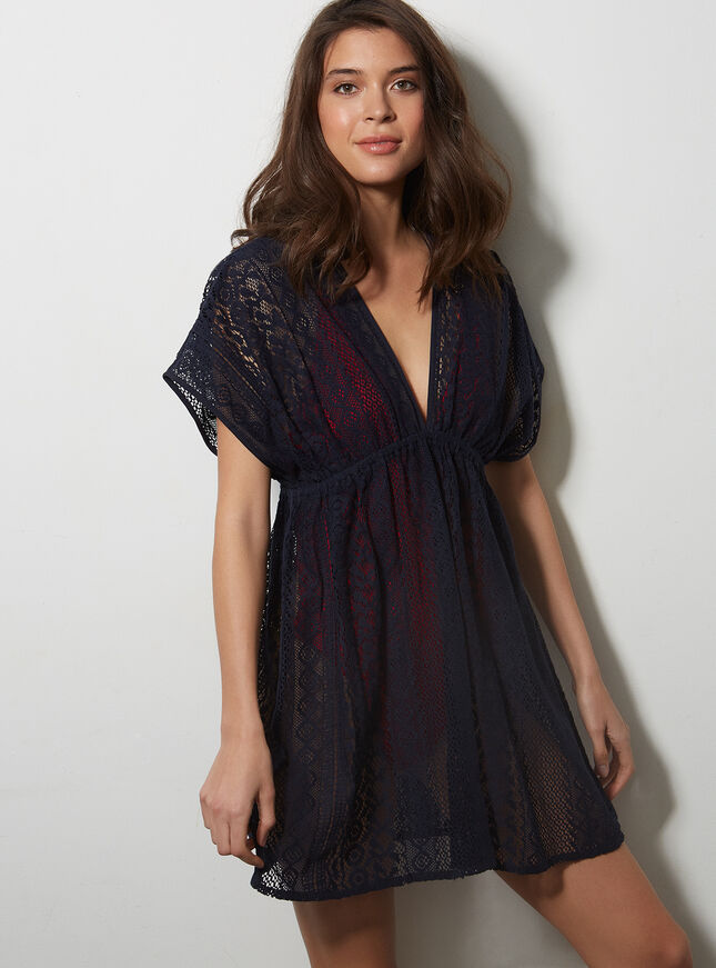 Jenny cotton lace kaftan Boux Avenue UK