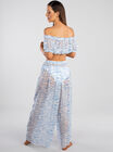 Tiger wide leg beach trousers