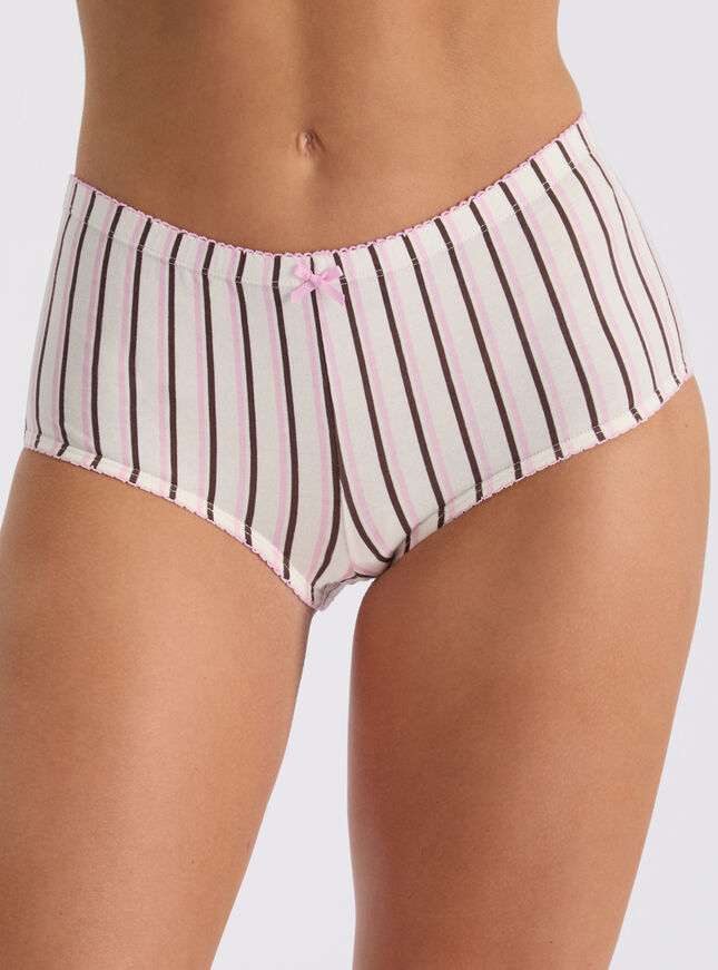 Tilly striped cotton shorts