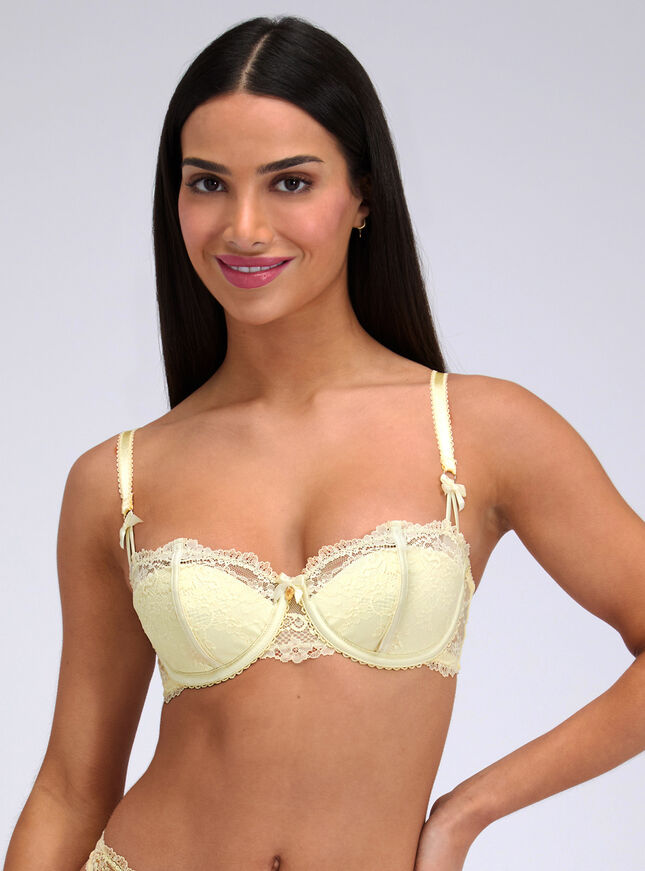 Mimosa lace balconette bra