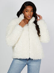 Chunky borg jacket