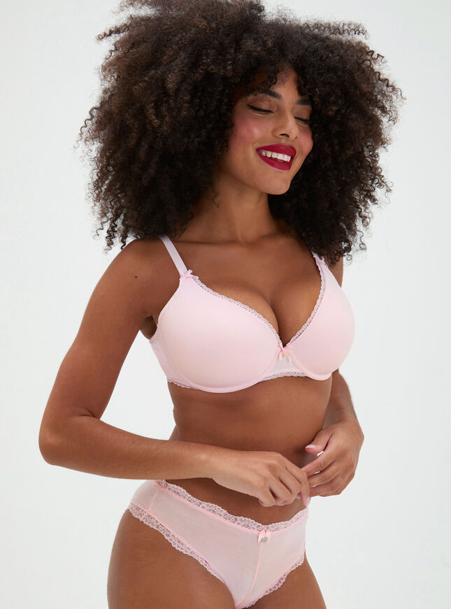 Lydia cotton plunge t-shirt bra