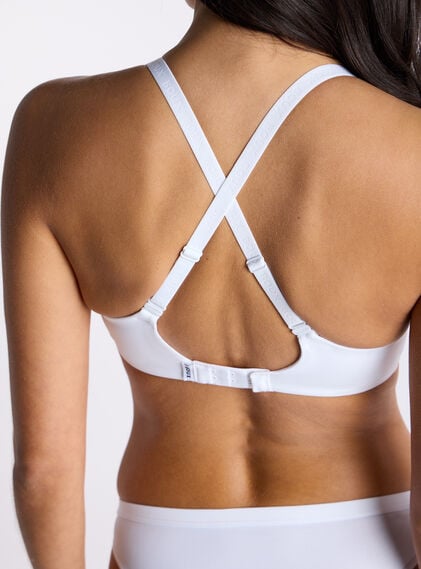 Padded microfibre plunge t-shirt bra