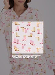 Cowgirl dreams fleece pyjamas in a bag