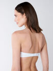 Microfibre strapless bra