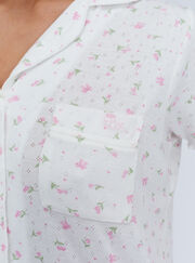 Rosebud pointelle short pyjama set