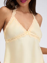 Carly halter satin short pyjama set