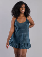 Mini spot frill chemise