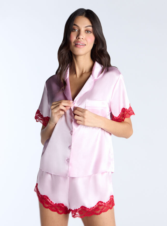 Amelia satin short pyjama set