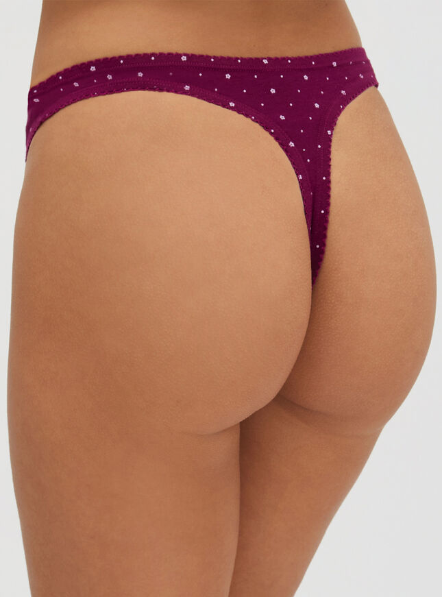 Tilly daisy cotton thong