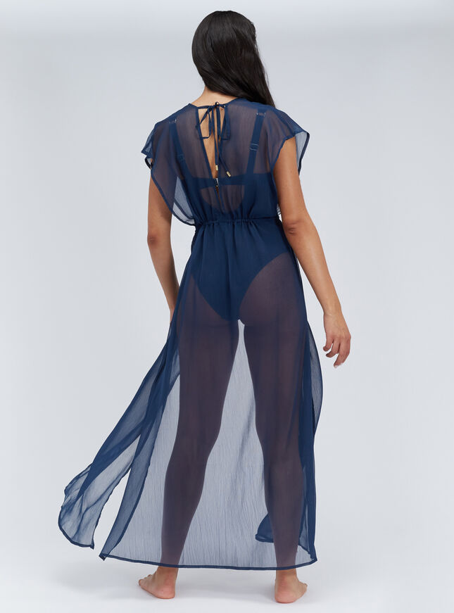 Chiffon maxi kaftan dress
